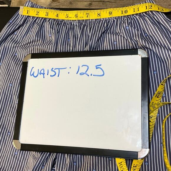 Petti Pranc Pajamas Set Size L Blue & White Stripe Button Front Top & Pants - Picture 13 of 15